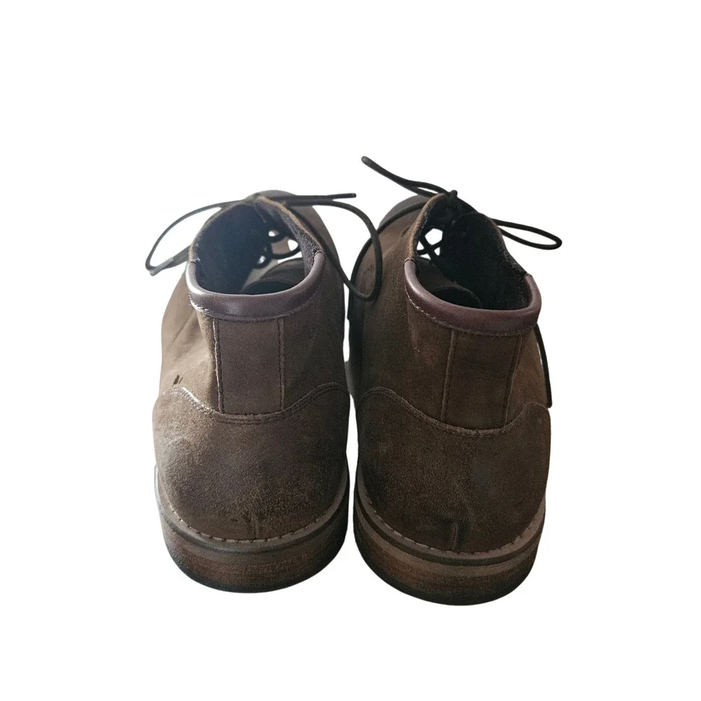 Kenneth Cole New York Men's Techni-Cole Suede Chukka Desert Boots Brown 10M